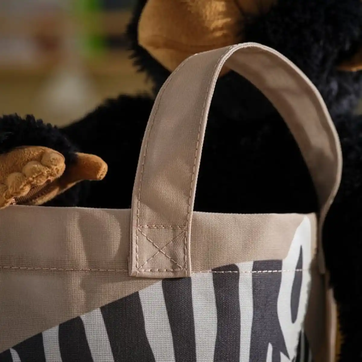 Bild 3 von SANDLÖPARE Beutel, hellbraun/Zebramuster