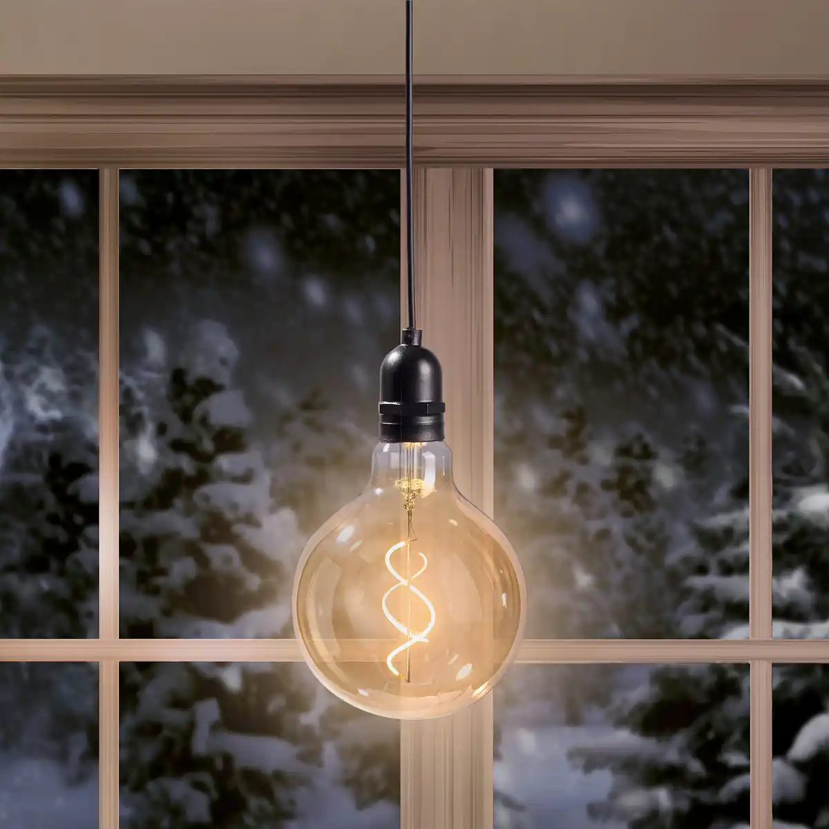Bild 1 von LED Hängeleuchte "Glaskugel", Ø ca. 12,5 cm