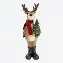 Bild 1 von Deko-Rentier mit Schal, ca. 6x6x19,5 cm