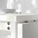 Bild 3 von VIHALS / VIHALS Tisch und 4 Stühle, Klapptisch weiß/weiß Tibbleby beige/grau, 39/95/151x90 cm