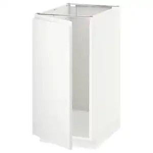 METOD Unterschr. für Spüle+Abfalltrennung, weiß/Voxtorp matt weiß, 40x60 cm