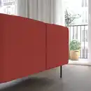 Bild 4 von LILLEHEM 4er-Sitzelement mit Ablage, Gunnared braunrot/Metall