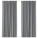 Bild 1 von MAJGULL 2 Gardinenschals (verdunk.), grau/mit Gardinenband, 145x250 cm