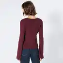 Bild 4 von Damen-Langarmshirt mit Trompetenärmeln
