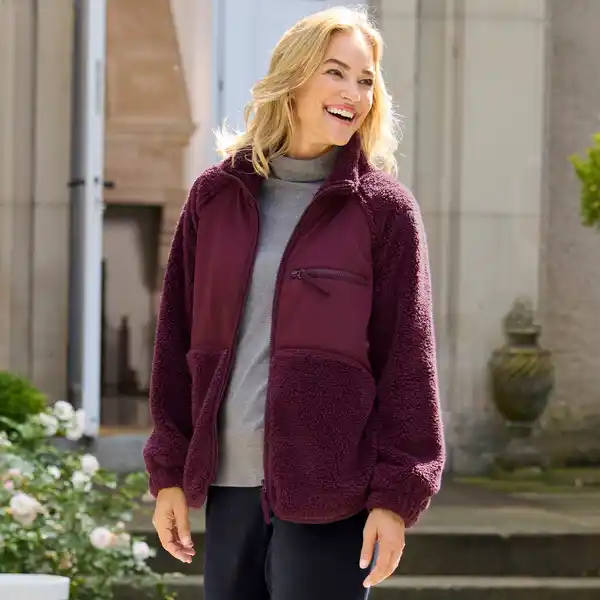 Bild 1 von Damen-Teddy-Jacke mit Brusttasche