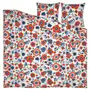 Bild 4 von KANONVISKA Bettwäsche-Set, 3-teilig, weiß bunt/Blumenmuster, 240x220/80x80 cm