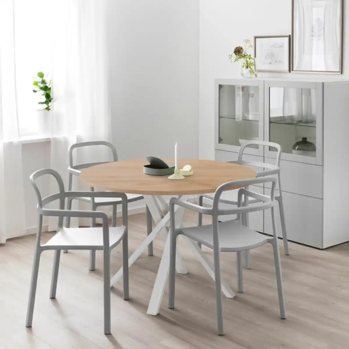 Bild 4 von MARIEDAMM Tisch, weiß Eiche, 105 cm