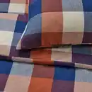 Bild 3 von BLÅSENAP Bettwäsche-Set, 2-teilig, bunt/Karo, 155x220/80x80 cm