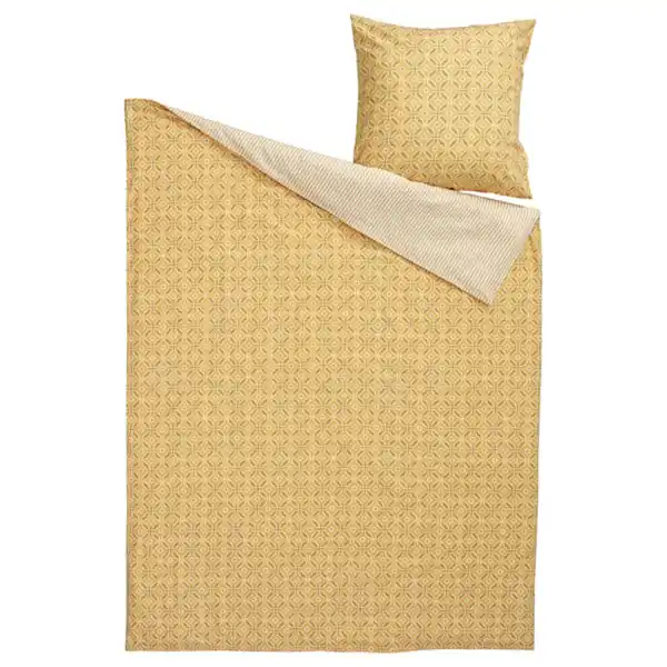 Bild 3 von HAMNSENAP Bettwäsche-Set, 2-teilig, gelb/bunt, 155x220/80x80 cm