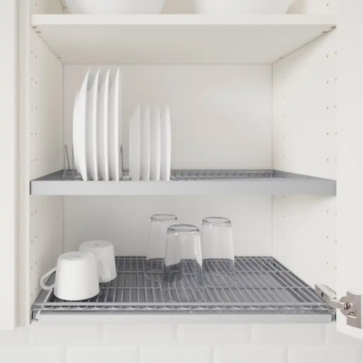 Bild 2 von METOD Wandschrank/Abtropfgest./2 Türen, weiß/Voxtorp matt weiß, 80x60 cm