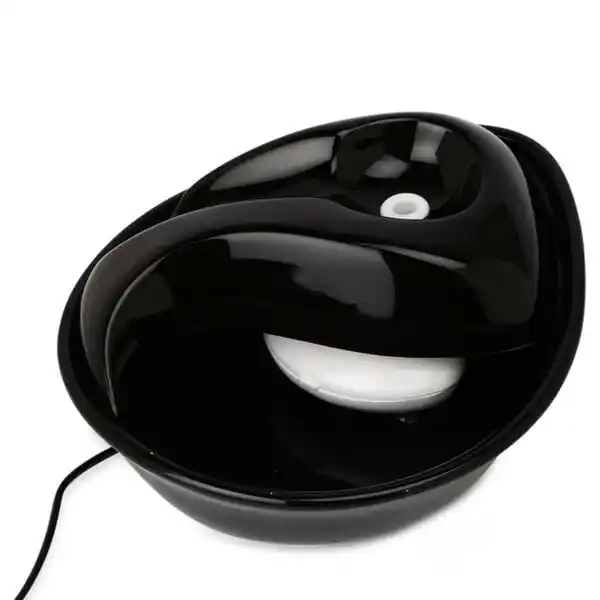 Bild 2 von Pioneer Pet Keramik Trinkbrunnen Rain Drop Style 1,8 l schwarz