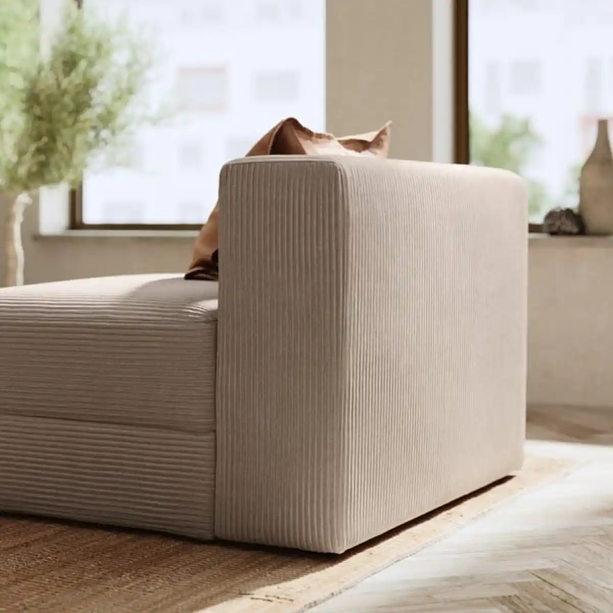 Bild 4 von JÄTTEBO 1,5er-Sitzelement mit Aufbewahrung, Samsala graubeige