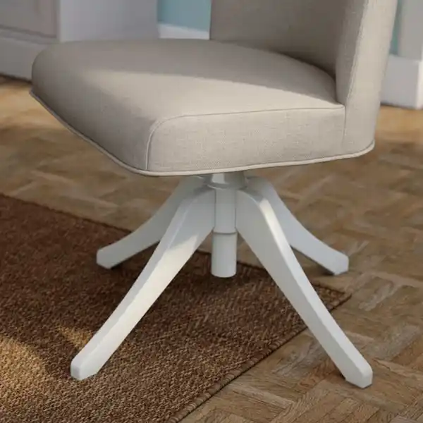 Bild 4 von ROSENTORP / ROSENTORP Tisch und 4 Stühle, weiß/weiß Kilanda hellbeige, 110/155 cm
