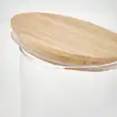 Bild 4 von EKLATANT Dose mit Deckel, Klarglas/Bambus, 1 l