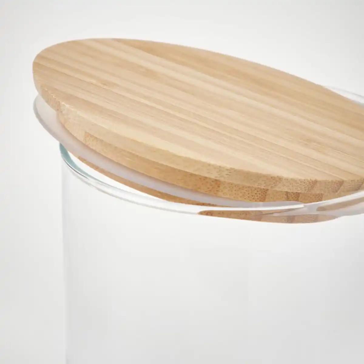 Bild 4 von EKLATANT Dose mit Deckel, Klarglas/Bambus, 1 l