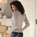 Bild 4 von Damen-Pullover mit Knopfleiste an der Schulter