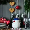 Bild 2 von VINTERFINT Dose mit Deckel, Schneemann weiß, 1.0 l