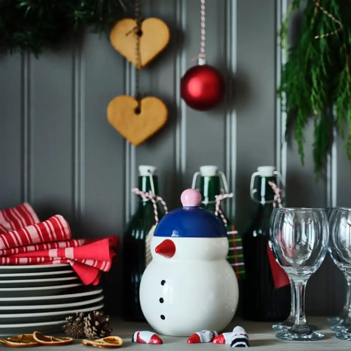 Bild 2 von VINTERFINT Dose mit Deckel, Schneemann weiß, 1.0 l