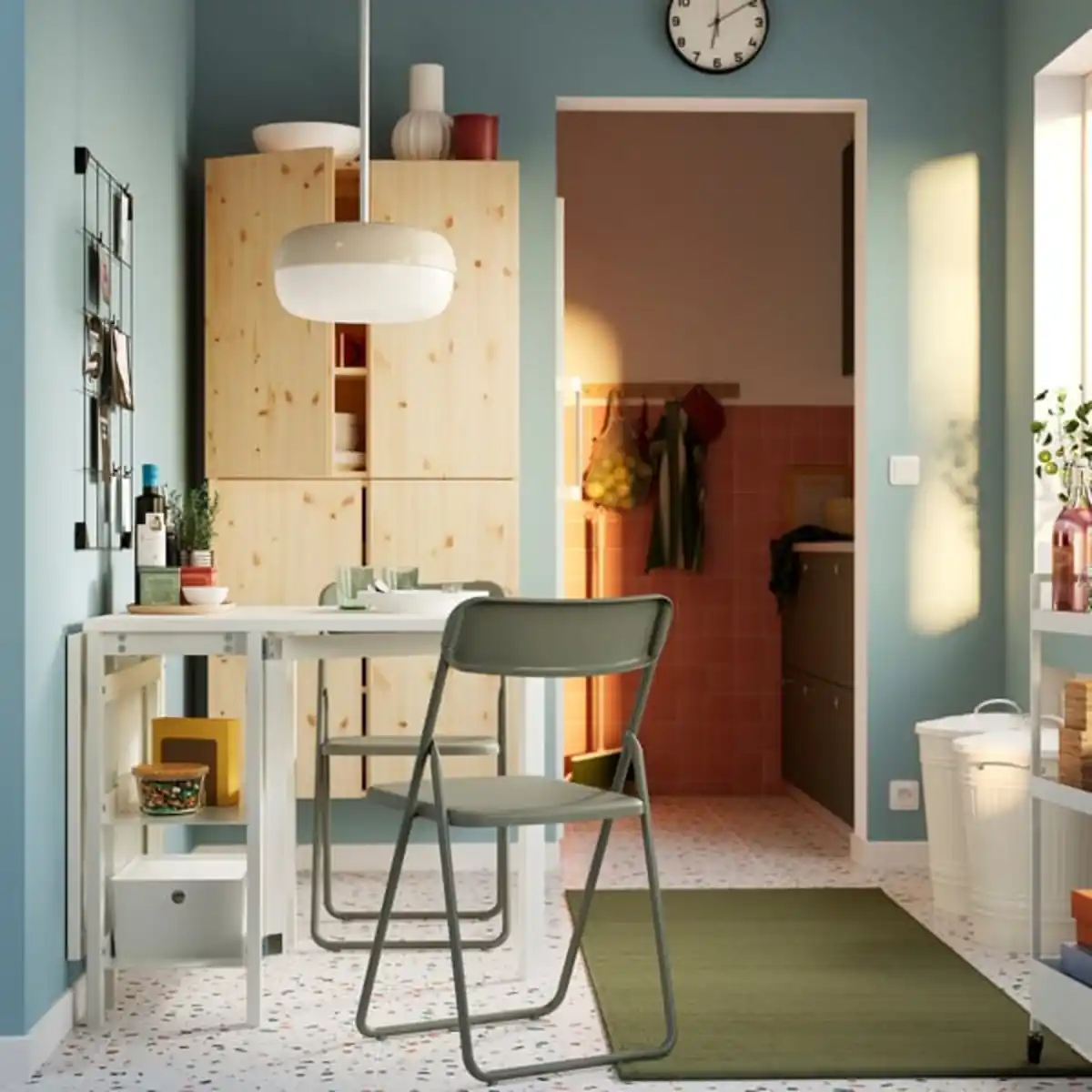 Bild 2 von VIHALS Klapptisch, weiß, 39/95/151x90 cm