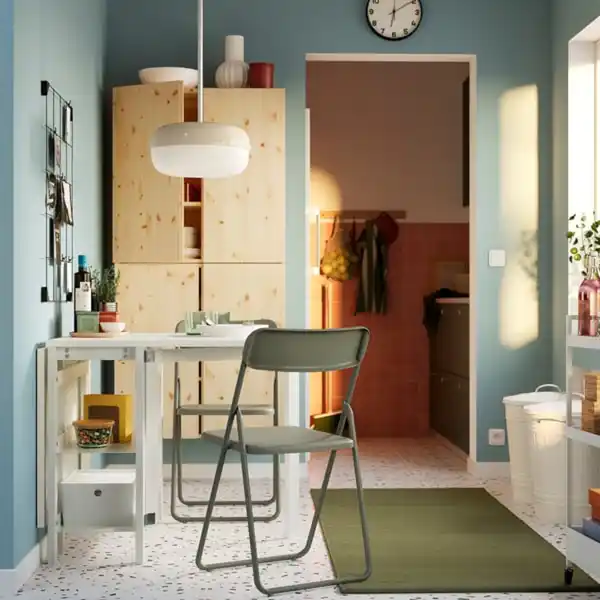 Bild 2 von VIHALS Klapptisch, weiß, 39/95/151x90 cm