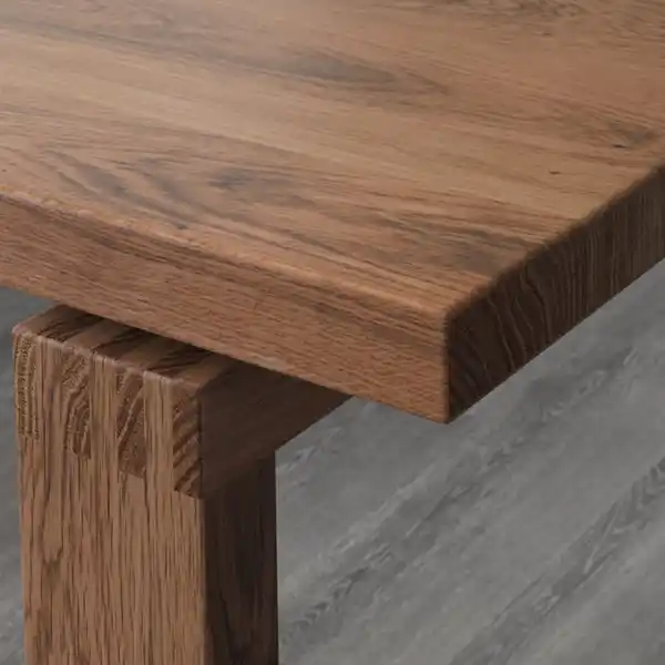 Bild 3 von MÖRBYLÅNGA / LUSTEBO Tisch und 4 Stühle, Eichenfurnier braun las./Viarp beige/braun, 140 cm