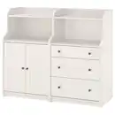 Bild 1 von HAUGA Aufbewahrungskombi, weiß, 139x46x116 cm