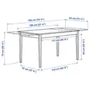 Bild 4 von NÄSINGE Ausziehtisch, weiß, 130/190x80 cm
