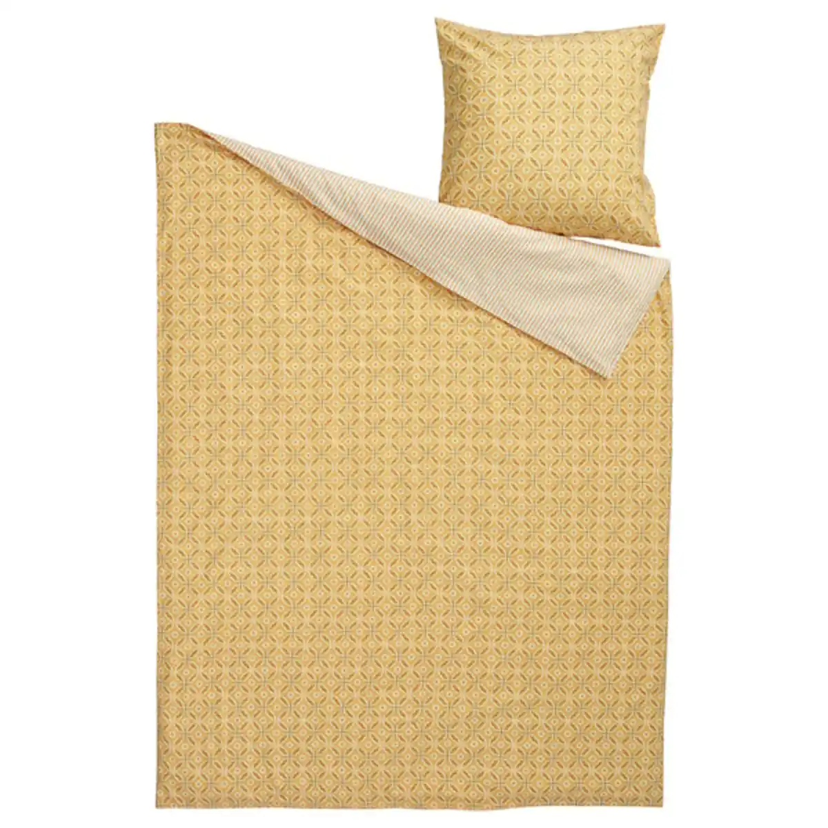 Bild 3 von HAMNSENAP Bettwäsche-Set, 2-teilig, gelb/bunt, 140x200/80x80 cm