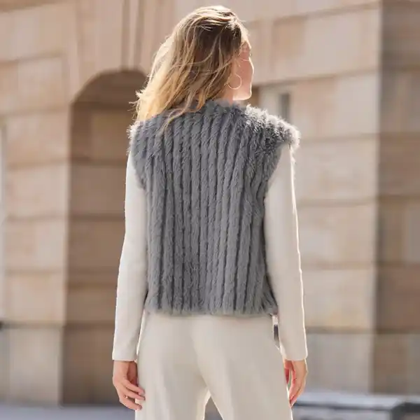 Bild 4 von Damen-Outdoor-Kunstfellweste