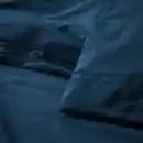 Bild 4 von HAMPFLOCKEL Bettwäsche-Set, 3-teilig, dunkelblau, 240x220/80x80 cm