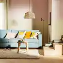 Bild 3 von KAPPELAND / HAVSDJUP Hängeleuchte, schwarz/Rattan, 45 cm