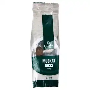 LE GUSTO Kräuter und Gewürze im Nachfüllbeutel 2 Stk., Muskat ganz