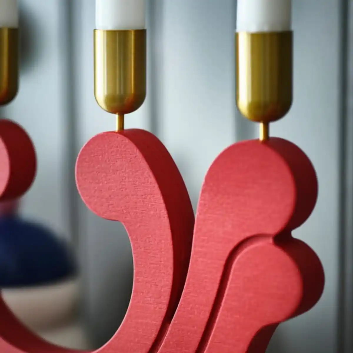 Bild 3 von VINTERFINT Kerzenständer, für 4 Kerzen rot, 29 cm