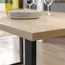 Bild 3 von SKÅLSTA Tisch, Eichenachbildung/u-förmig schwarzgrau, 140x80 cm