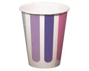 Pappbecher 8er 0,25l Stripetastic