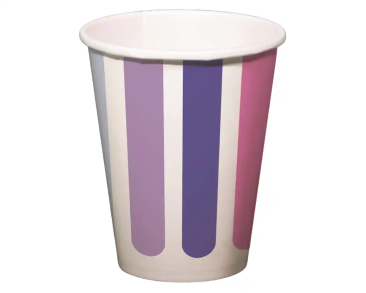 Bild 1 von Pappbecher 8er 0,25l Stripetastic