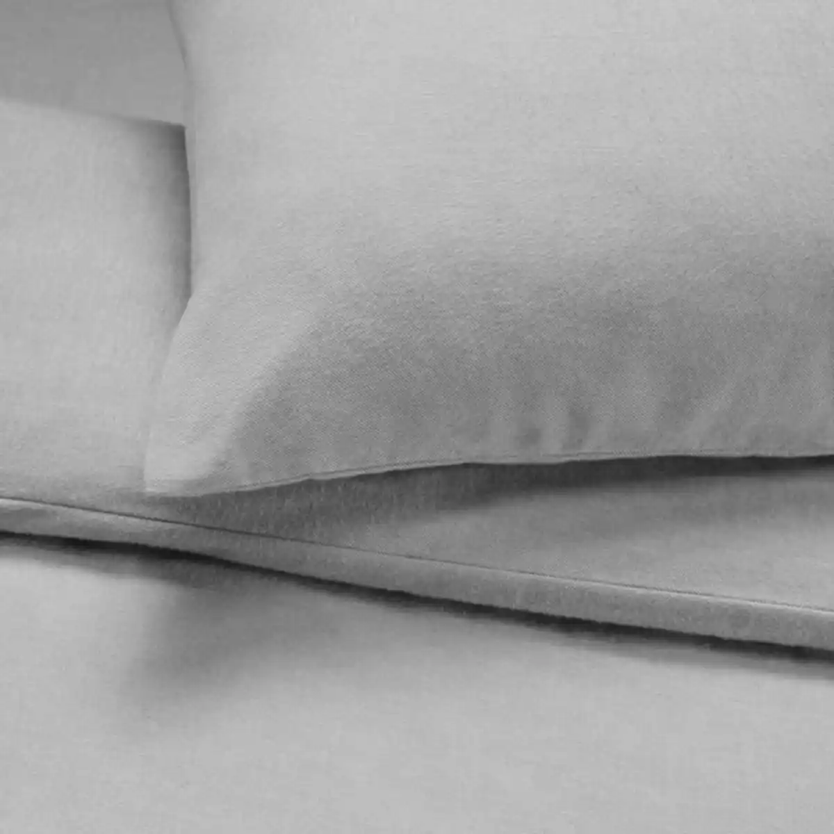 Bild 3 von GROVSNÄRJA Bettwäsche-Set, 3-teilig, grau meliert, 240x220/80x80 cm