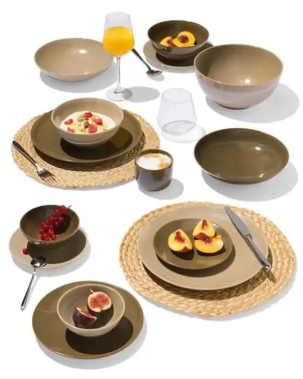 Bild 4 von Suppenteller Ø 21,5 cm, Monaco, reaktive Glasur, dunkelbraun