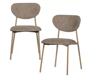 2 WOOOD »Valor« Esszimmerstühle, sand