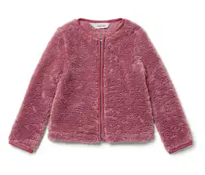 Kinder Glitzer-Plüschjacke