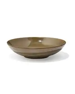 Suppenteller Ø 21,5 cm, Monaco, reaktive Glasur, dunkelbraun