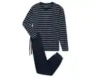 Bild 1 von Pyjama mit Bündchen, dunkelblau gestreift