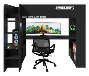 roba Minecraft Gaming-Bett mit Schreibtisch