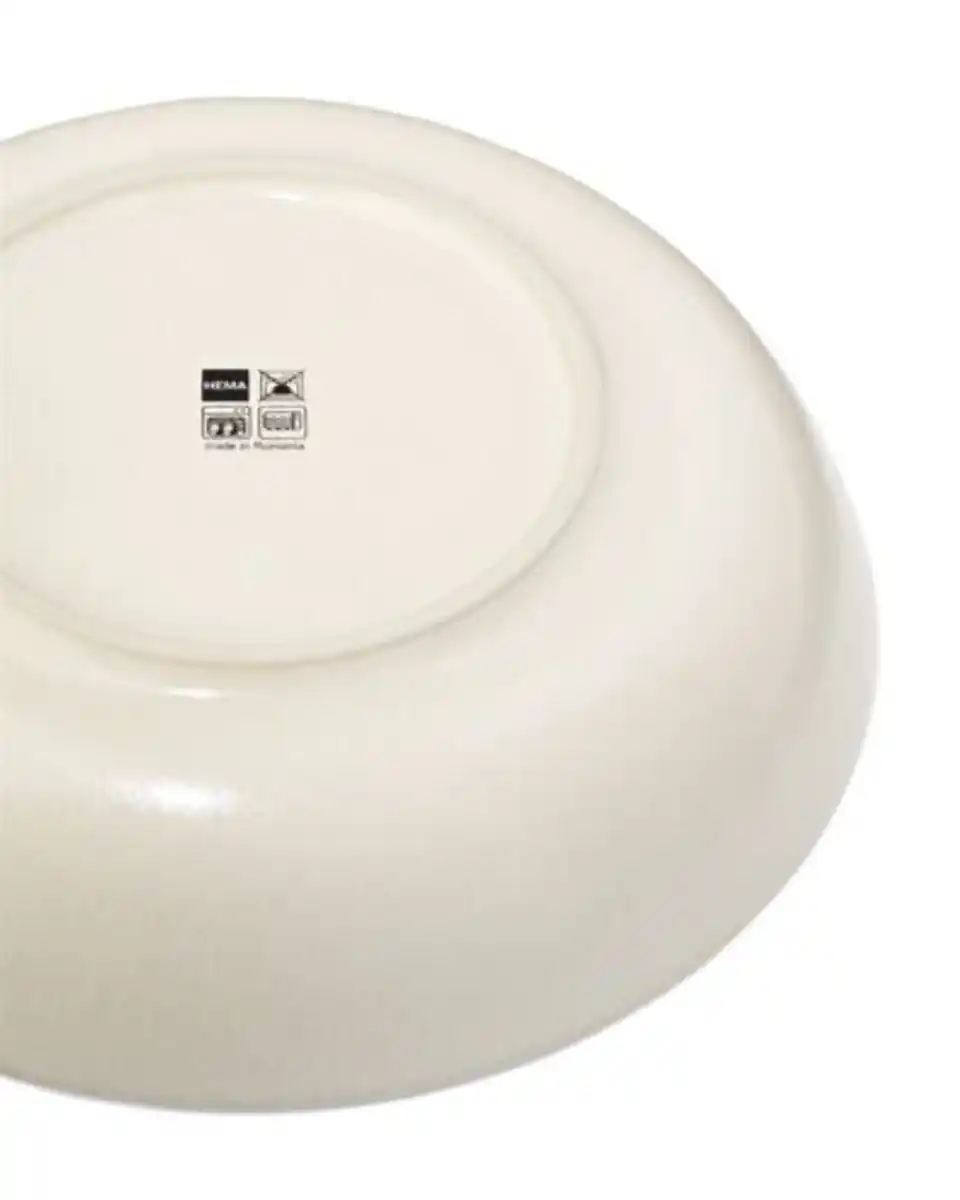 Bild 3 von Tiefer Teller, Ø 22 cm, PUUR, reaktive Glasur, Off-White