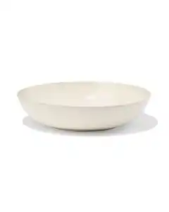 Tiefer Teller, Ø 22 cm, PUUR, reaktive Glasur, Off-White