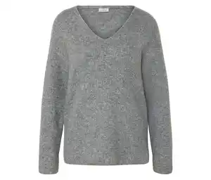 Grobstrickpullover, grau