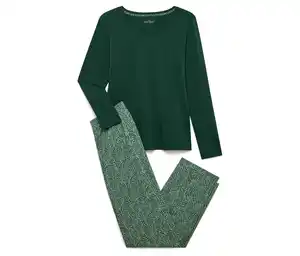 Pyjama, dunkelgrün