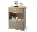 Bild 1 von Kaffee-Kommode Metall »CN3« mit 2 Schubladen, taupe