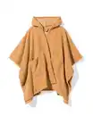Bild 2 von Damen-Sofa-Poncho, Einheitsgröße, mit Kapuze und Taschen, hellbraun