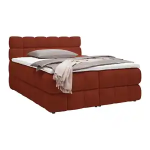 Boxspringbett Bubble Box Rostfarben ca. 160x200cm, Rostfarben